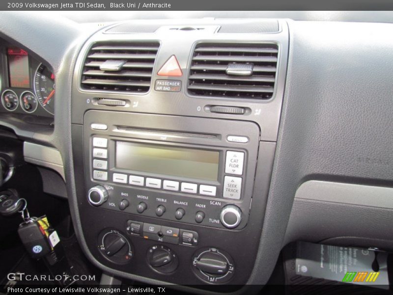 Black Uni / Anthracite 2009 Volkswagen Jetta TDI Sedan
