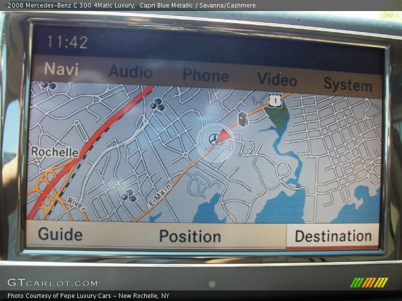 Capri Blue Metallic / Savanna/Cashmere 2008 Mercedes-Benz C 300 4Matic Luxury