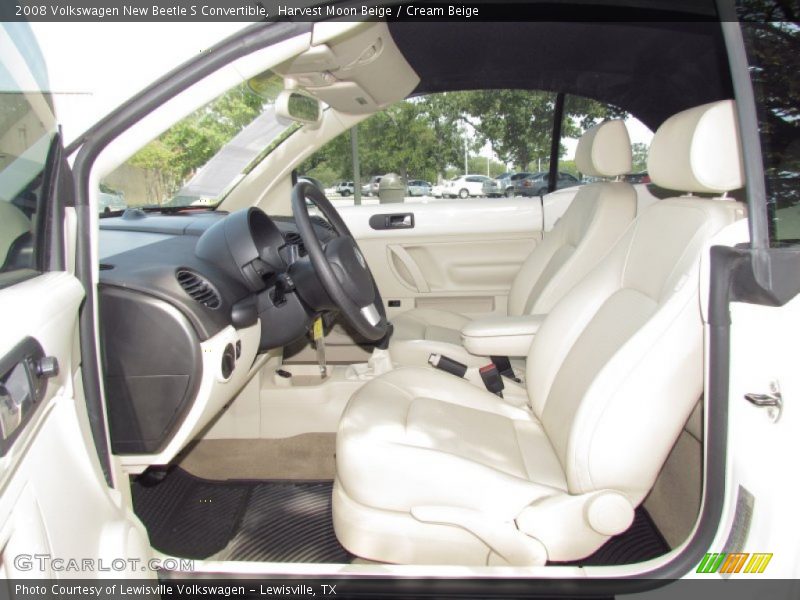 2008 New Beetle S Convertible Cream Beige Interior