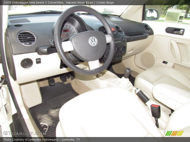 Harvest Moon Beige / Cream Beige 2008 Volkswagen New Beetle S Convertible