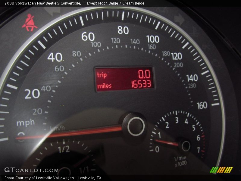  2008 New Beetle S Convertible S Convertible Gauges