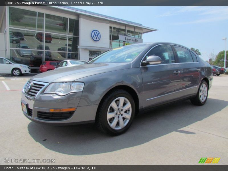 United Gray / Black 2008 Volkswagen Passat Turbo Sedan