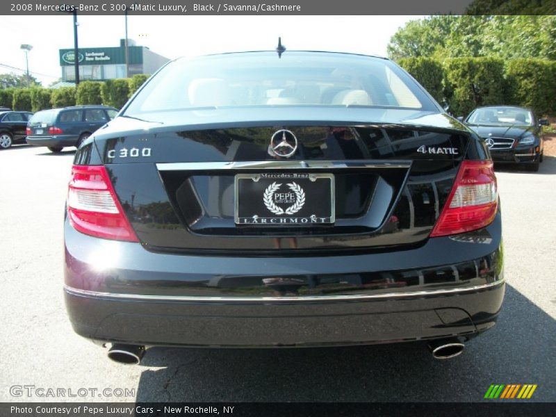 Black / Savanna/Cashmere 2008 Mercedes-Benz C 300 4Matic Luxury