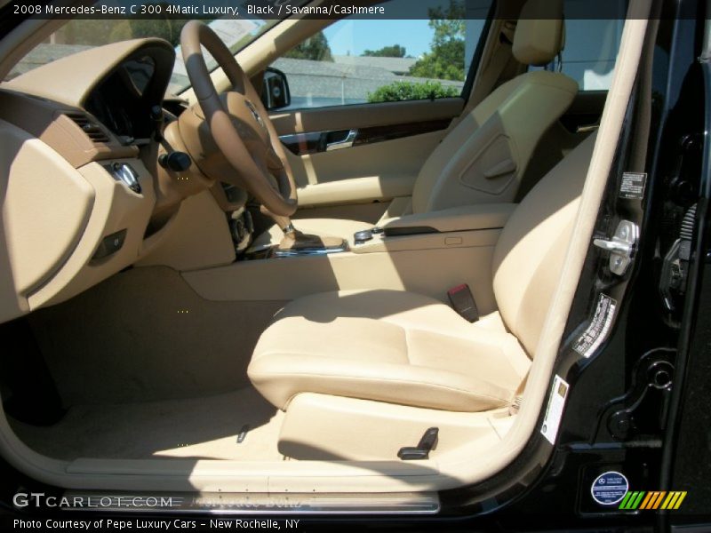 Black / Savanna/Cashmere 2008 Mercedes-Benz C 300 4Matic Luxury