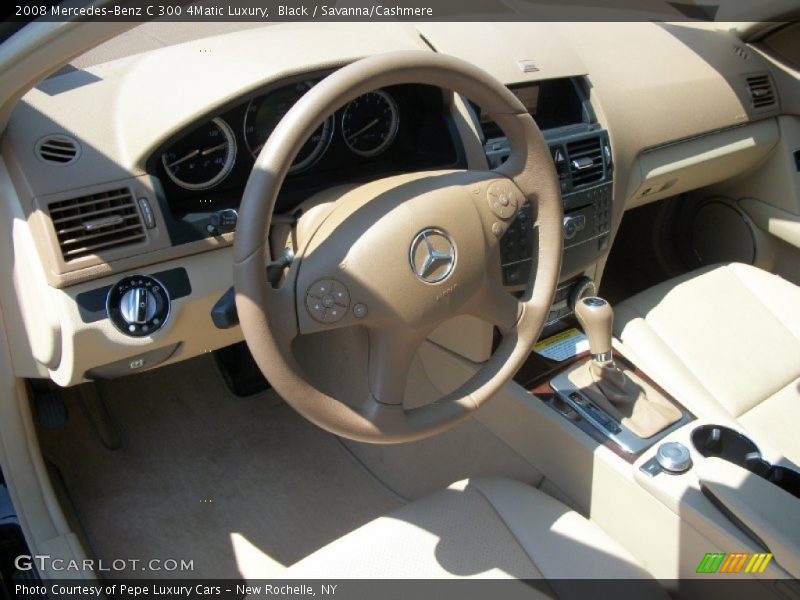 Black / Savanna/Cashmere 2008 Mercedes-Benz C 300 4Matic Luxury