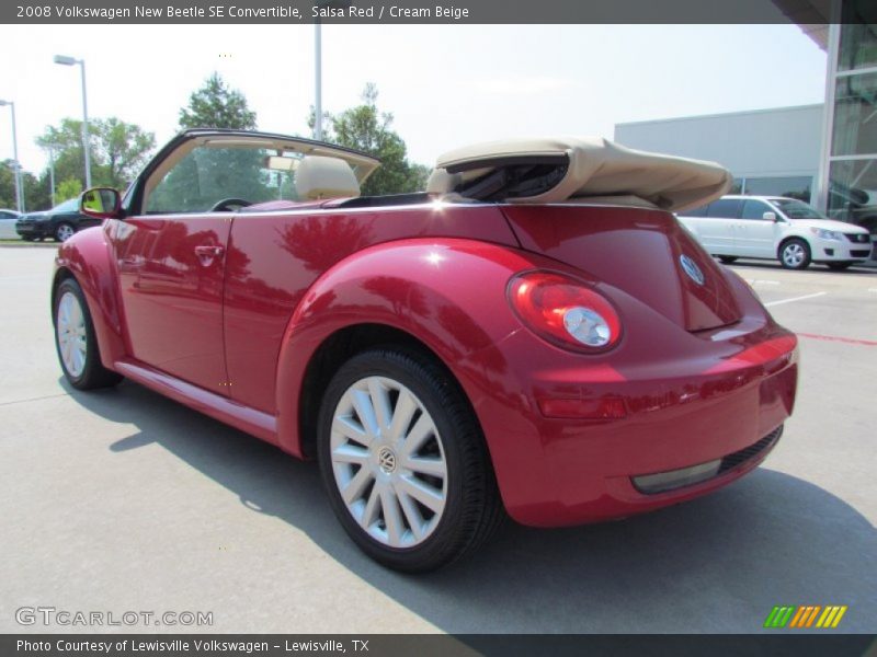 Salsa Red / Cream Beige 2008 Volkswagen New Beetle SE Convertible