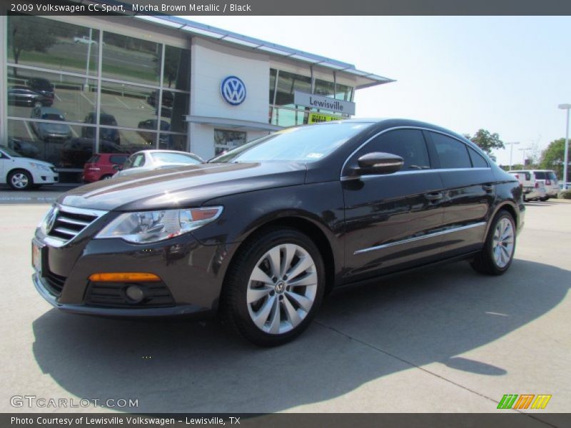 Mocha Brown Metallic / Black 2009 Volkswagen CC Sport