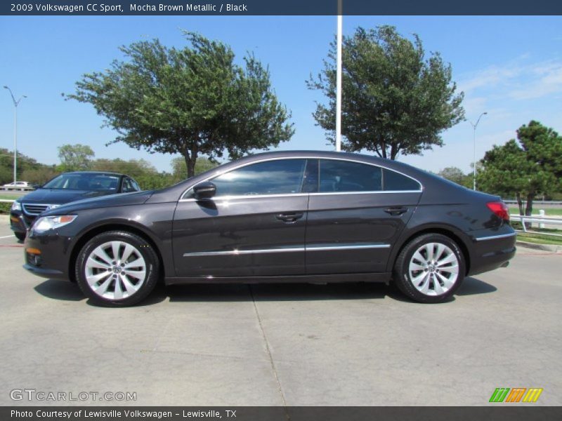 Mocha Brown Metallic / Black 2009 Volkswagen CC Sport