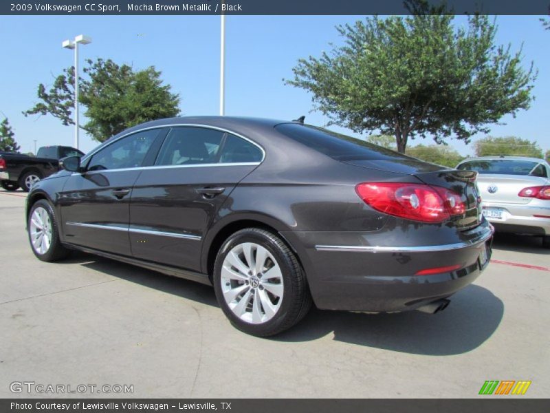Mocha Brown Metallic / Black 2009 Volkswagen CC Sport