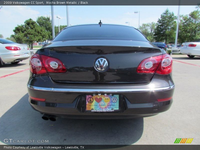 Mocha Brown Metallic / Black 2009 Volkswagen CC Sport