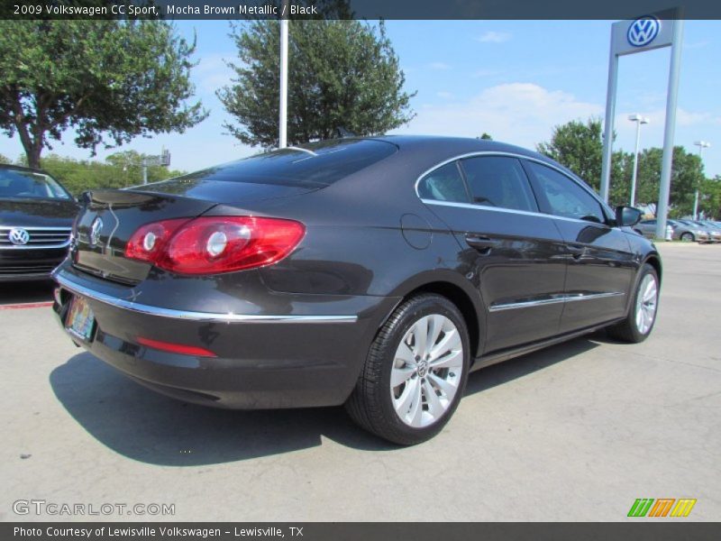 Mocha Brown Metallic / Black 2009 Volkswagen CC Sport