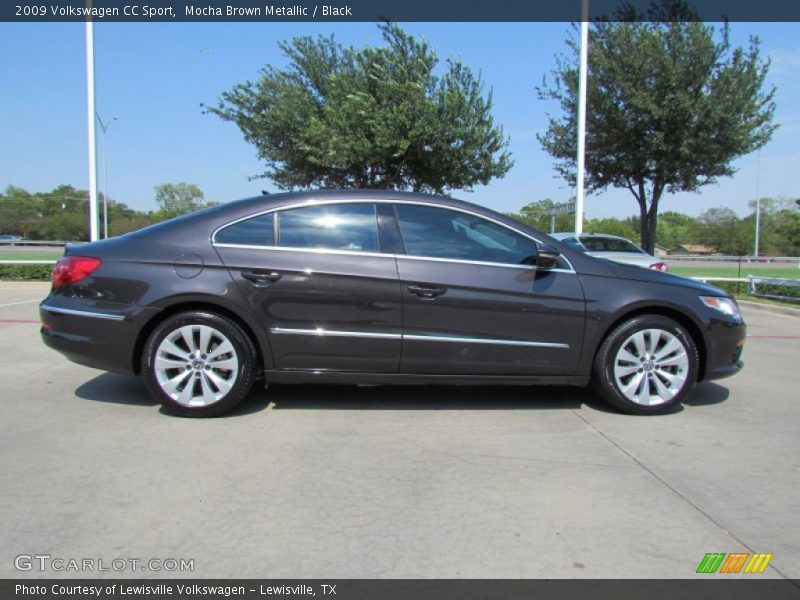 Mocha Brown Metallic / Black 2009 Volkswagen CC Sport