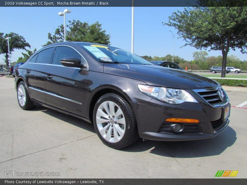Mocha Brown Metallic / Black 2009 Volkswagen CC Sport