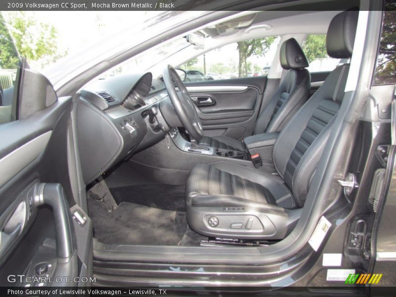 Mocha Brown Metallic / Black 2009 Volkswagen CC Sport