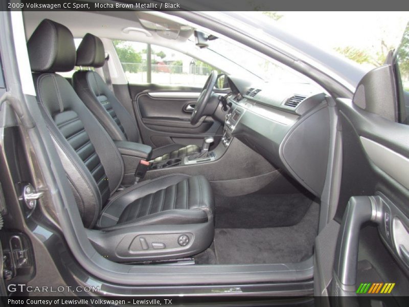 Mocha Brown Metallic / Black 2009 Volkswagen CC Sport