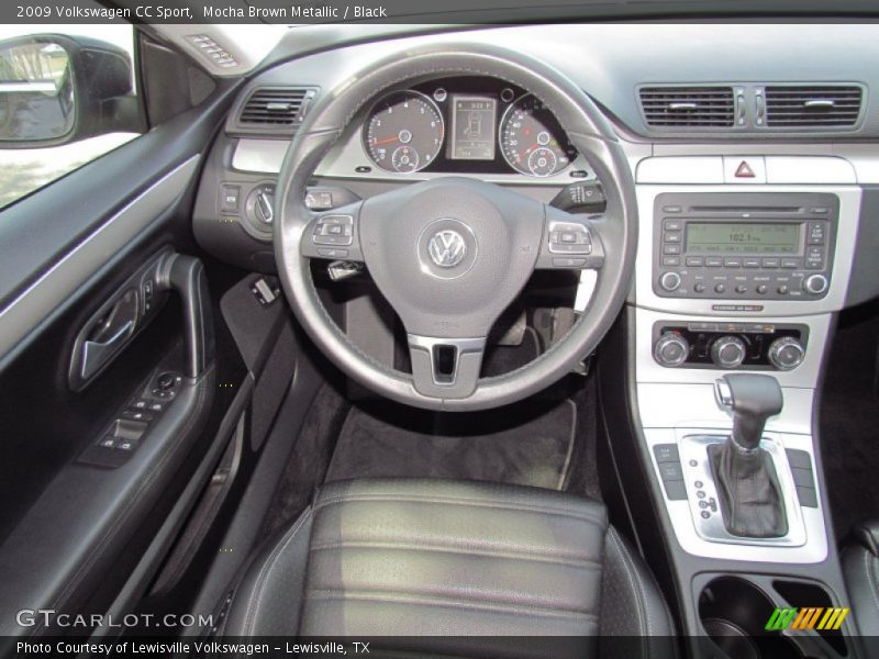 Mocha Brown Metallic / Black 2009 Volkswagen CC Sport