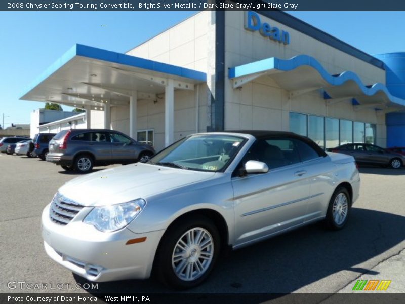 Bright Silver Metallic / Dark Slate Gray/Light Slate Gray 2008 Chrysler Sebring Touring Convertible