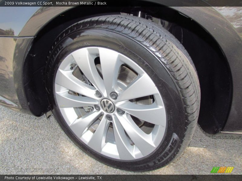 Mocha Brown Metallic / Black 2009 Volkswagen CC Sport