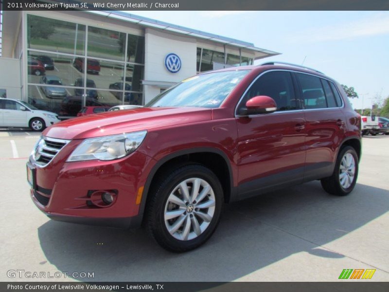 Wild Cherry Metallic / Charcoal 2011 Volkswagen Tiguan SE