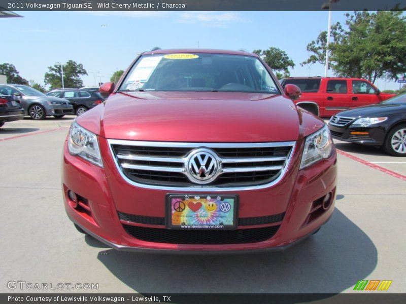 Wild Cherry Metallic / Charcoal 2011 Volkswagen Tiguan SE