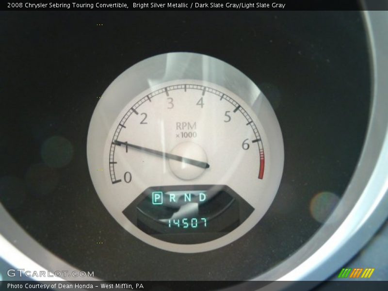 Bright Silver Metallic / Dark Slate Gray/Light Slate Gray 2008 Chrysler Sebring Touring Convertible