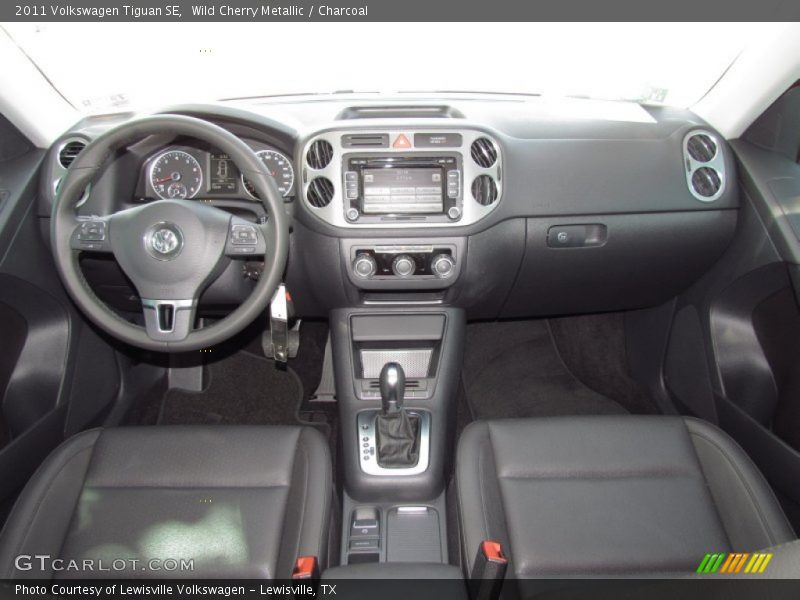 Wild Cherry Metallic / Charcoal 2011 Volkswagen Tiguan SE
