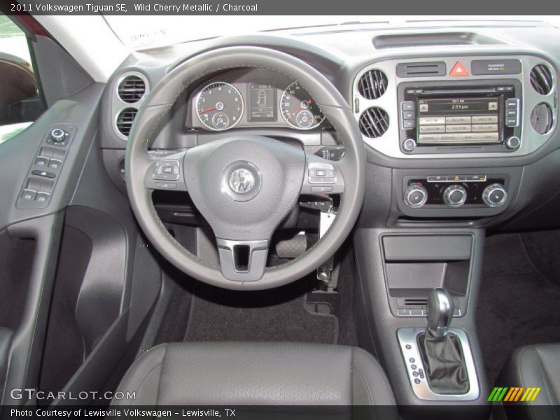 Wild Cherry Metallic / Charcoal 2011 Volkswagen Tiguan SE