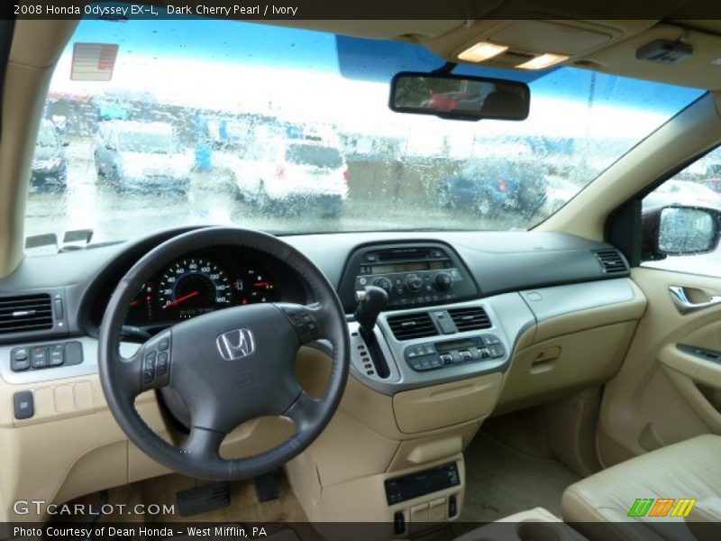 Dark Cherry Pearl / Ivory 2008 Honda Odyssey EX-L