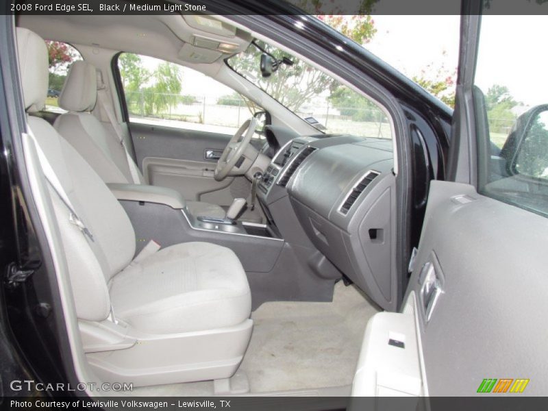 Black / Medium Light Stone 2008 Ford Edge SEL