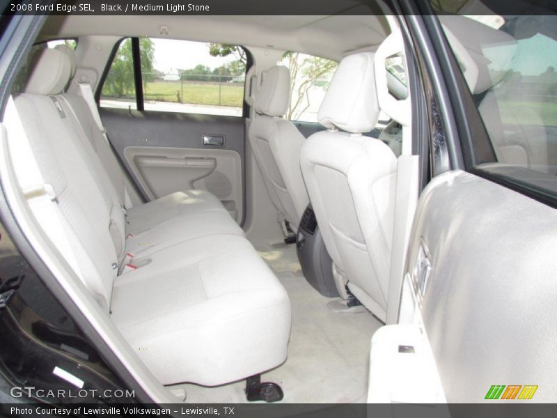 Black / Medium Light Stone 2008 Ford Edge SEL