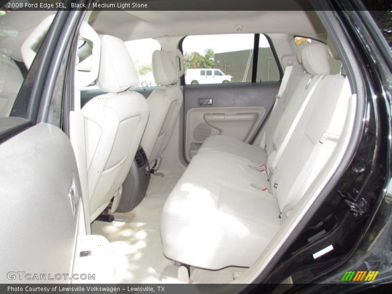 Black / Medium Light Stone 2008 Ford Edge SEL