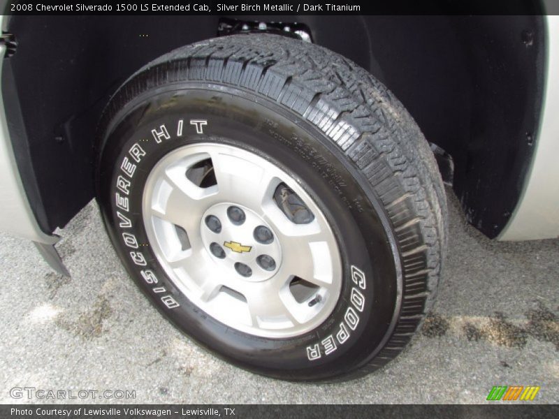 Silver Birch Metallic / Dark Titanium 2008 Chevrolet Silverado 1500 LS Extended Cab