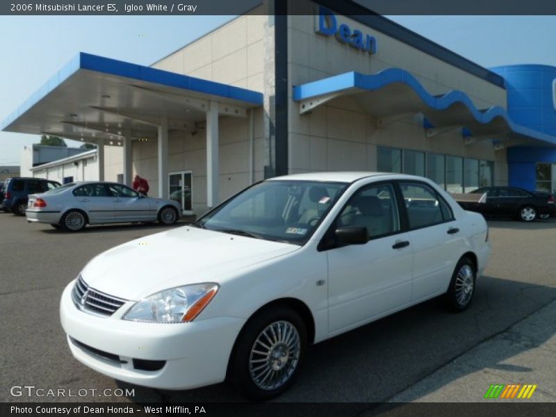 Igloo White / Gray 2006 Mitsubishi Lancer ES