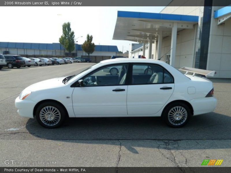 Igloo White / Gray 2006 Mitsubishi Lancer ES