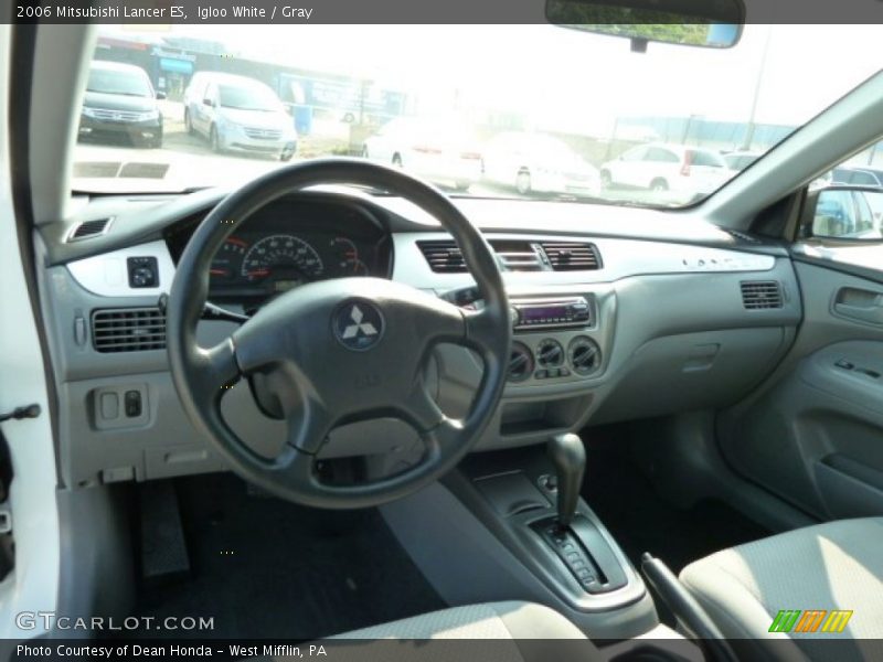 Igloo White / Gray 2006 Mitsubishi Lancer ES