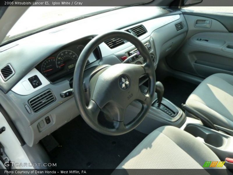 Igloo White / Gray 2006 Mitsubishi Lancer ES