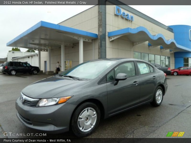 Polished Metal Metallic / Gray 2012 Honda Civic HF Sedan