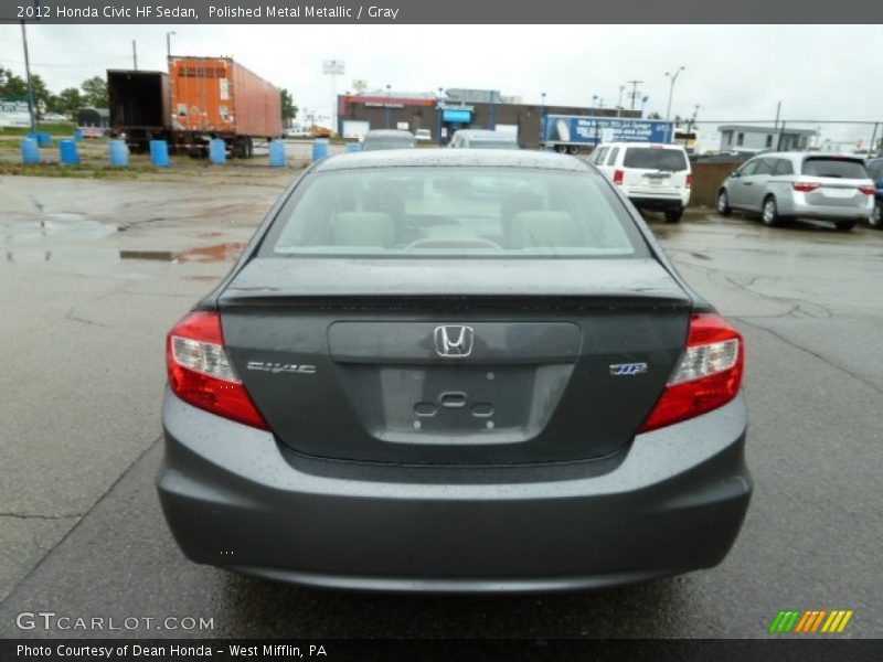Polished Metal Metallic / Gray 2012 Honda Civic HF Sedan