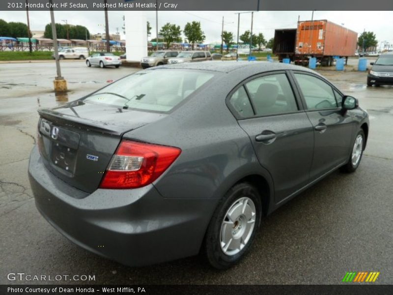 Polished Metal Metallic / Gray 2012 Honda Civic HF Sedan
