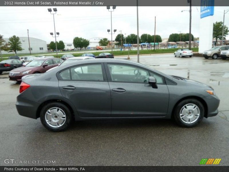 Polished Metal Metallic / Gray 2012 Honda Civic HF Sedan
