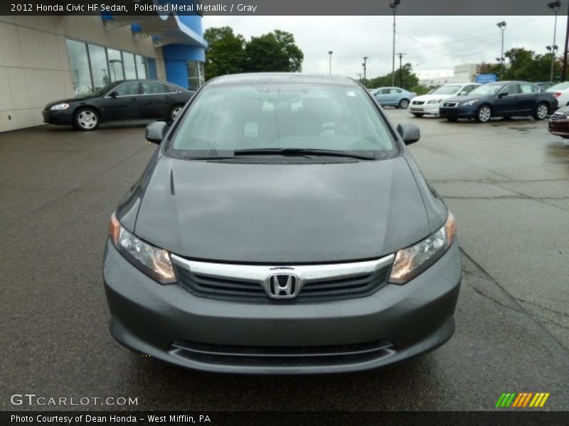 Polished Metal Metallic / Gray 2012 Honda Civic HF Sedan