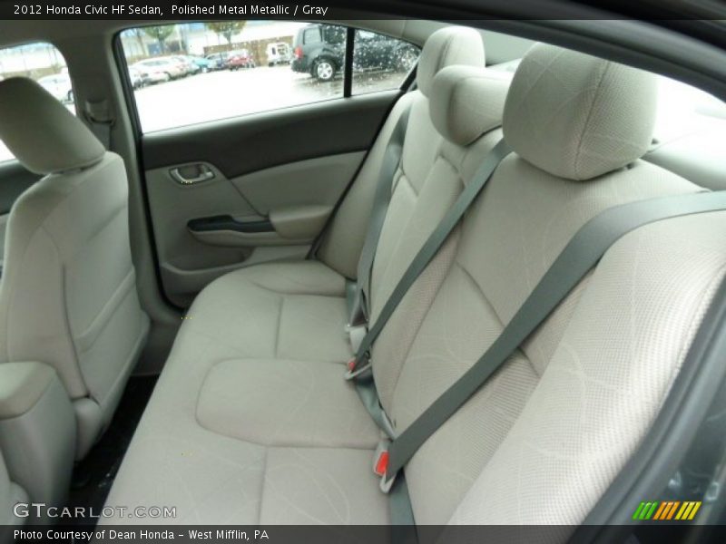  2012 Civic HF Sedan Gray Interior