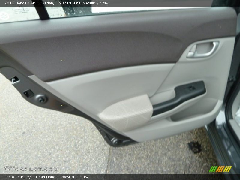 Polished Metal Metallic / Gray 2012 Honda Civic HF Sedan