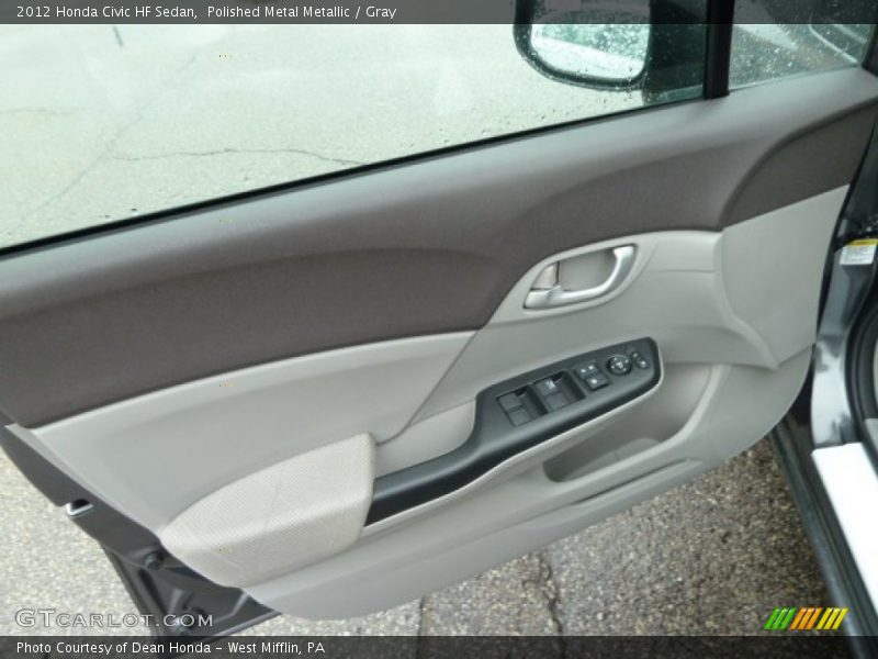 Polished Metal Metallic / Gray 2012 Honda Civic HF Sedan