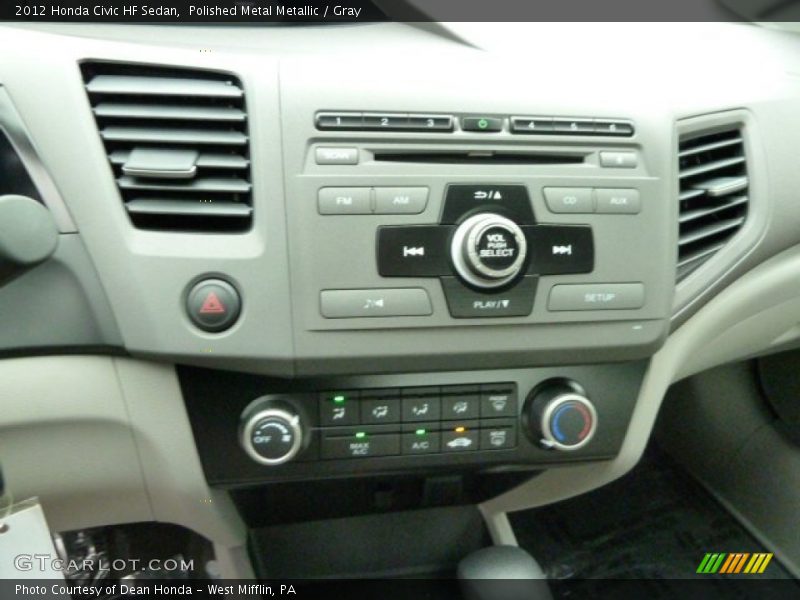Controls of 2012 Civic HF Sedan