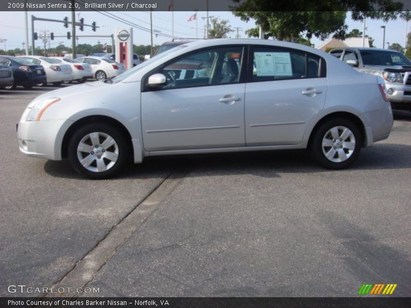 Brilliant Silver / Charcoal 2009 Nissan Sentra 2.0