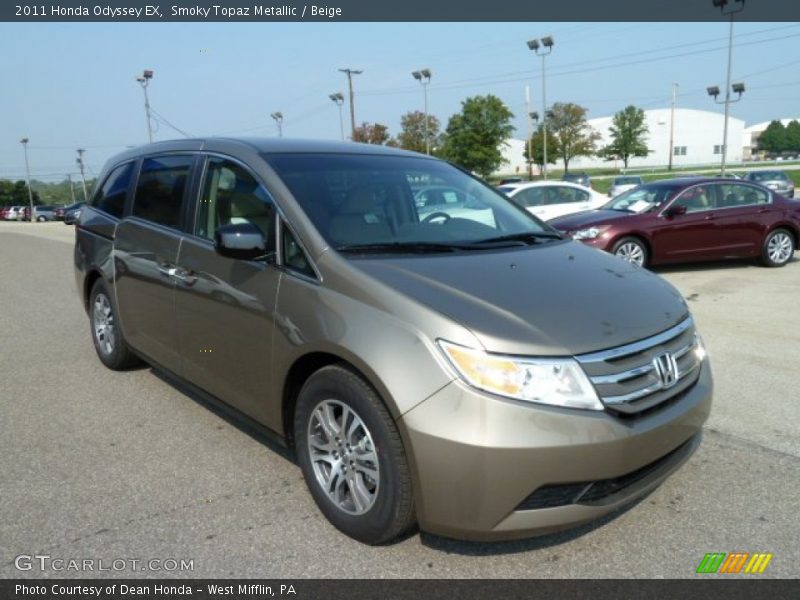 Smoky Topaz Metallic / Beige 2011 Honda Odyssey EX