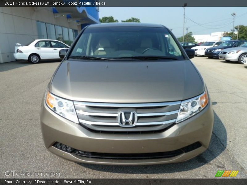 Smoky Topaz Metallic / Beige 2011 Honda Odyssey EX