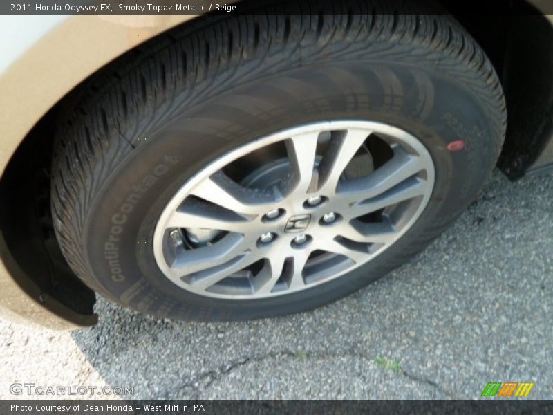 Smoky Topaz Metallic / Beige 2011 Honda Odyssey EX