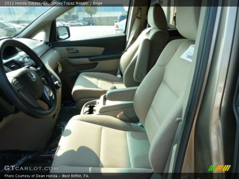 Smoky Topaz Metallic / Beige 2011 Honda Odyssey EX